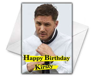 TOM HARDY Personalised Birthday Card - D4