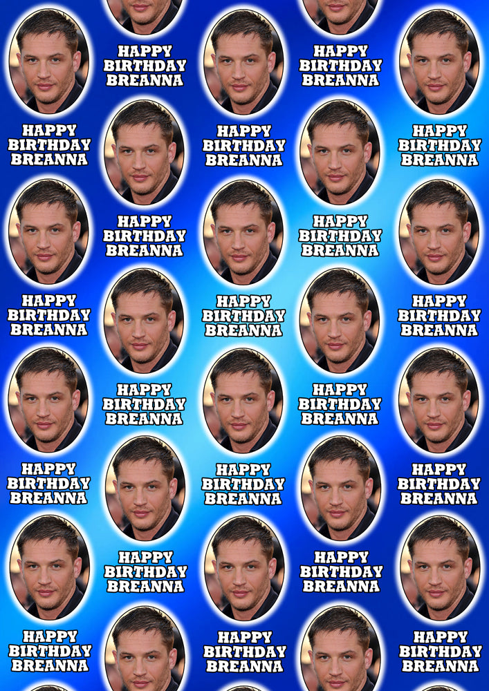 TOM HARDY Personalised Wrapping Paper