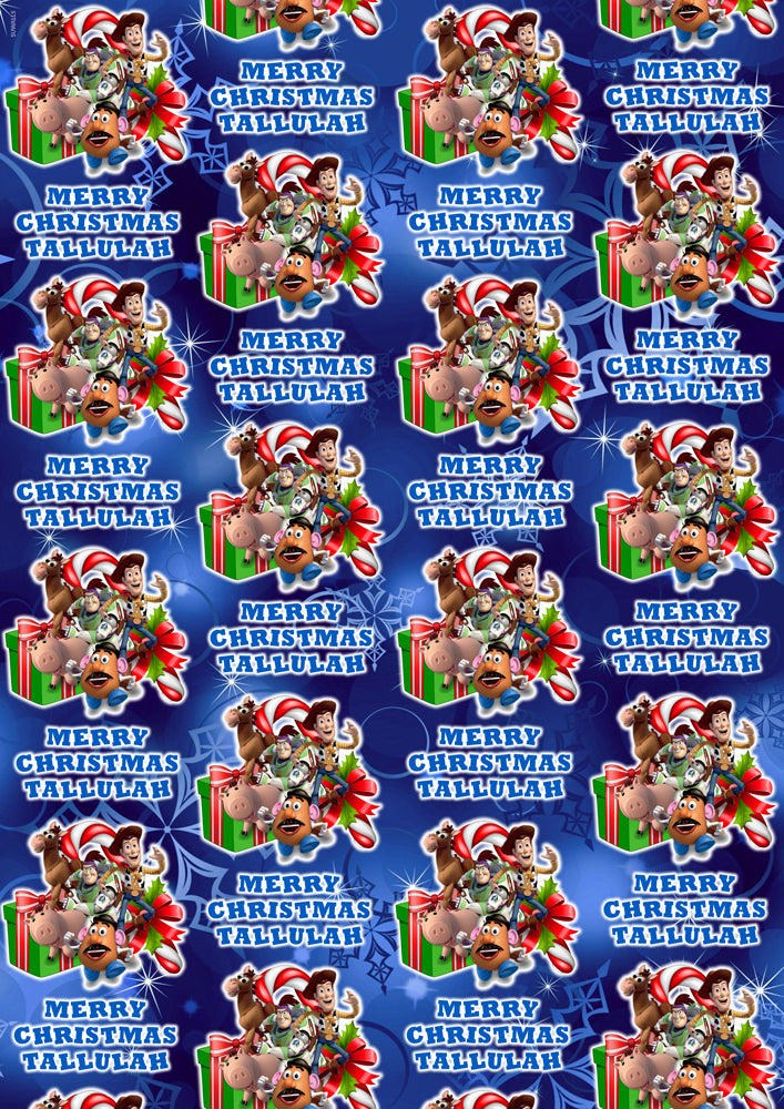 TOY STORY Personalised Christmas Wrapping Paper D2 - Disney