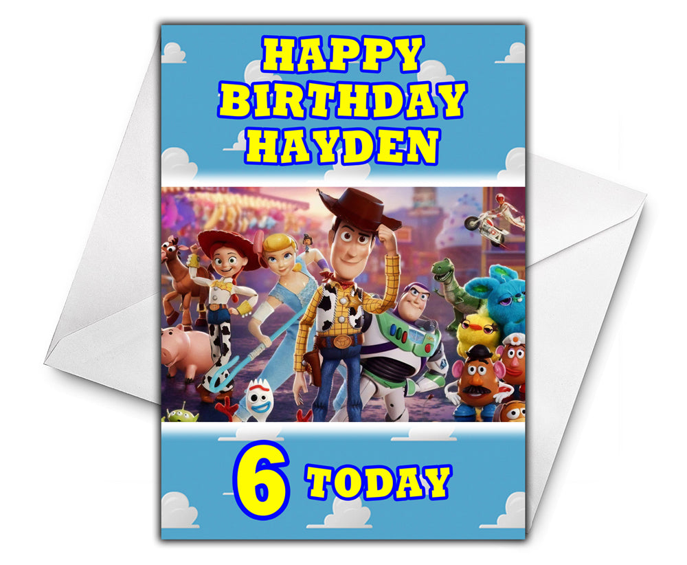 TOY STORY 4 Personalised Birthday Card - Disney - D2