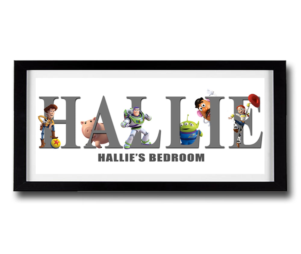 TOY STORY Personalised Name Print - Fully Framed - Disney - D2