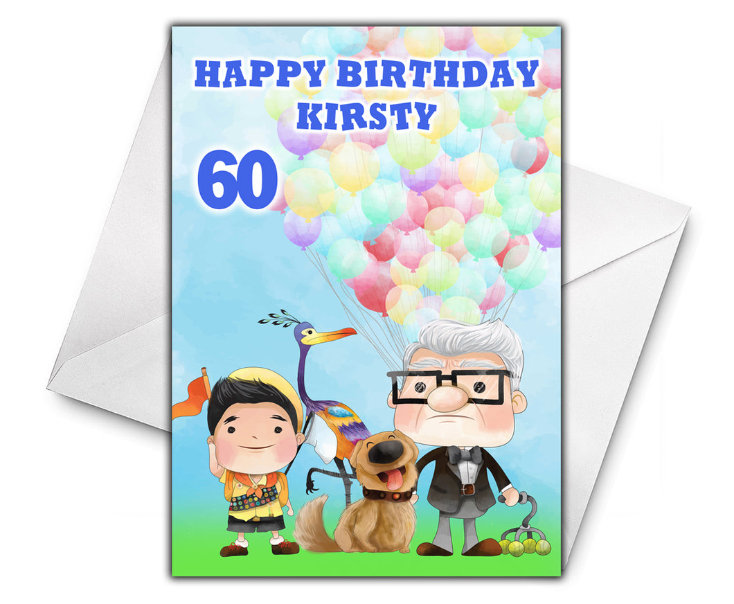 DISNEY'S UP - Personalised Birthday Card - Disney