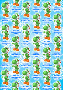 YOSHI Personalised Christmas Wrapping Paper